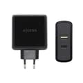 Miniatyrbillede 1 af 3: USB-oplader væggen Aisens ASCH-2PD45A-BK 57 W Sort USB-C (1 enheder)