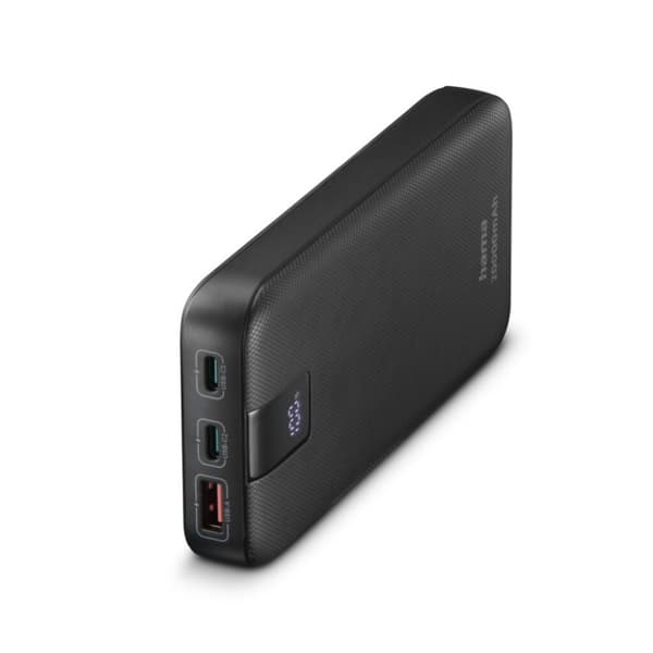 Hama Power Pack PD 20 20000mAh Utgångar: 2x USB-C USB-A Snabbladdning Antr. Antracit