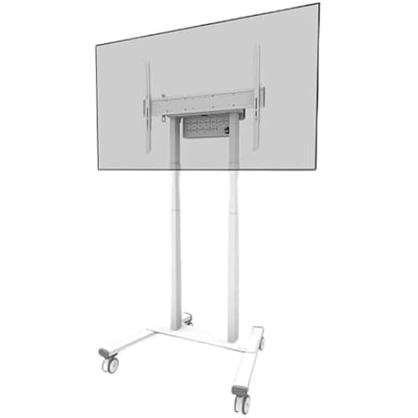 0 NEOMOUNTS av NEWSTAR MOTORISERAD Mobilt golvstativ - VESA 100X100 UPP till 800X600 Vit Vit