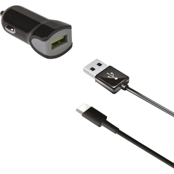 Bil-laddare - Celly - USB Celly - 2,4A - Svart - Universell Svart