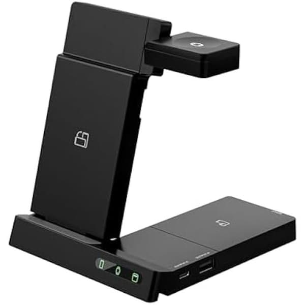 Muvit muvit for Change 6 i 1 trådlös laddningsstation Vikbar Smart Watch + iWatch + Airpods + Dubbla USB A + C-portar