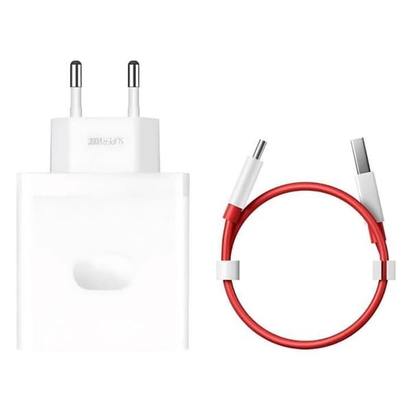 Laddare - OnePlus - SUPERVOOC 100W - 1 USB-C-port - Snabbladdning - Kabel ingår