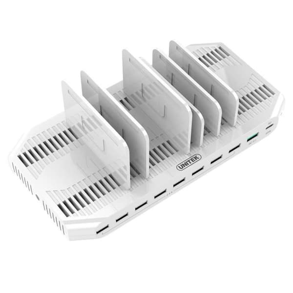 UNITEK USB LADDNINGSTATION 10-PORTAR USB-LADDARE MED ACC STATION