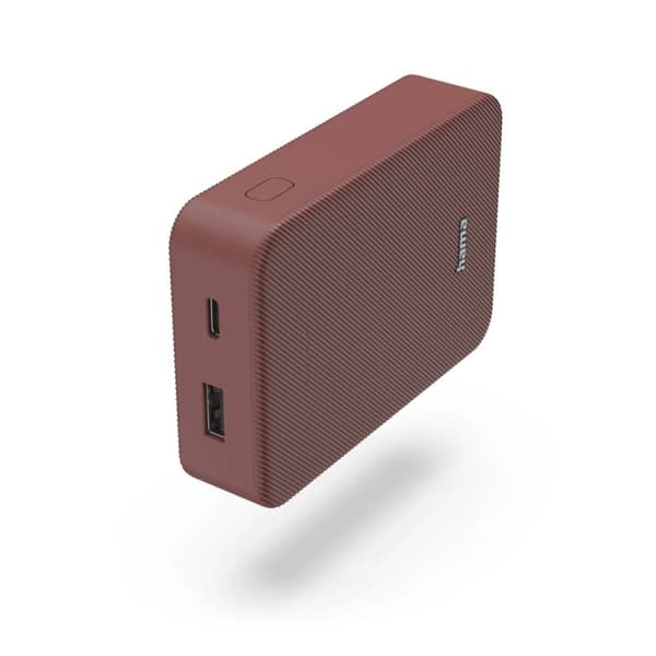 Powerbank Hama FABRIC10 Rød 10000 mAh Rød