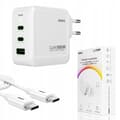 Miniatyrbillede 1 af 11: HURTIG USB C OPLADER UNIVERSAL 3x USB 100W TYPE C + USB C KABEL 100W