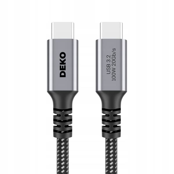 USB C -KAAPELI PIKALATAUS 100 W ANDROID AUTO TYYPPI C USB3.2 LYHYT 1M
