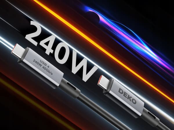 USB C KABEL HURTIG OPLADNING USB TYPE C TIL APPLE Thunderbolt 240W USB4 50cm