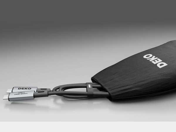 USB C KABEL HURTIG OPLADNING USB TYPE C TIL APPLE Thunderbolt 240W USB4 50cm