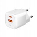 Miniatyrbillede 3 af 11: HURTIG USB C TELEFONOPLADER UNIVERSAL 20W + USB C KABEL 100W HVID