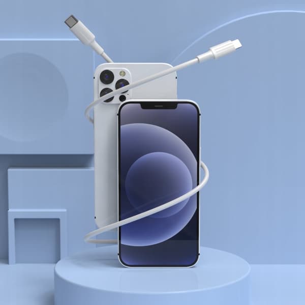 LIGHTNING USB C-KABEL FÖR APPLE IPHONE SNABBLADDNING 1M PISEN