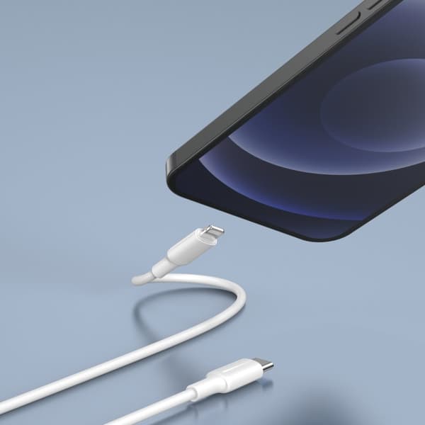 LIGHTNING USB C-KABEL FÖR APPLE IPHONE SNABBLADDNING 1M PISEN