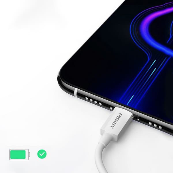 USB C-KABEL HURTIG OPLADNING TIL SAMSUNG ANDROID AUTO PISEN KORT 0,2M