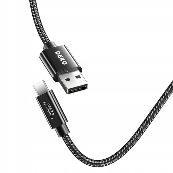 USB C-KABEL HURTIG OPLADNING 3A TIL ANDROID AUTO USB TYPE C 2M DEKO