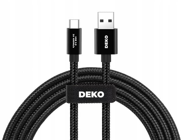 USB C-KABEL HURTIG OPLADNING 3A TIL ANDROID AUTO USB TYPE C 2M DEKO