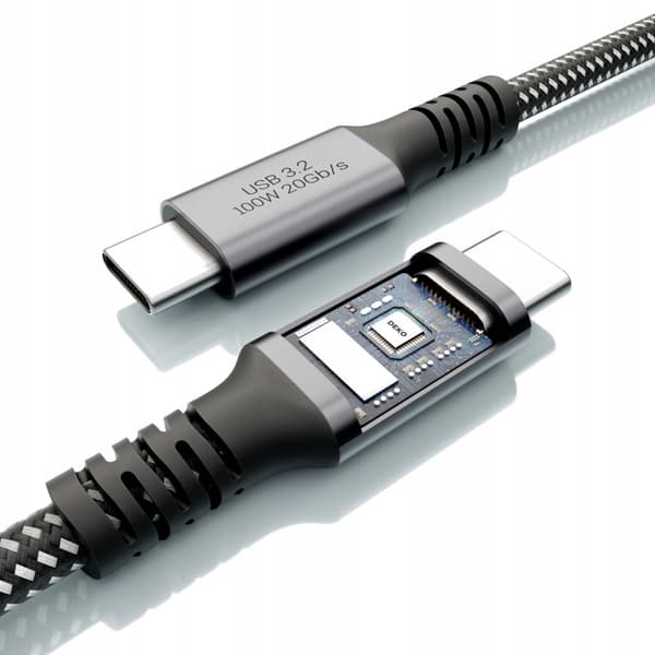 USB C -KAAPELI PIKALATAUS 100 W USB Type C 3.2 APPLE Thunderbolt 2M:lle