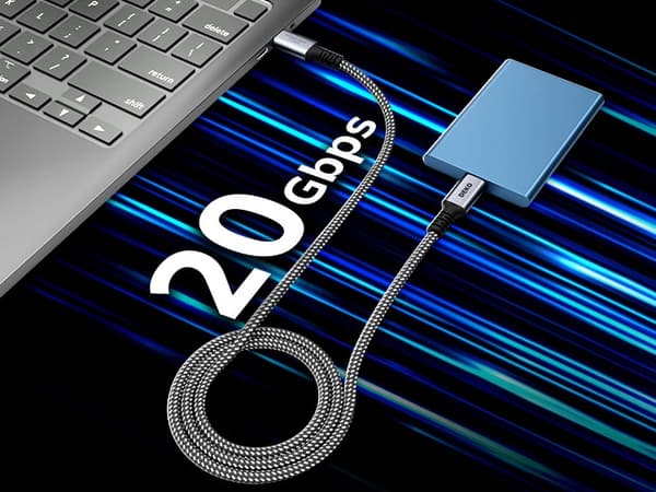 USB C -KAAPELI PIKALATAUS 100 W USB Type C 3.2 APPLE Thunderbolt 2M:lle
