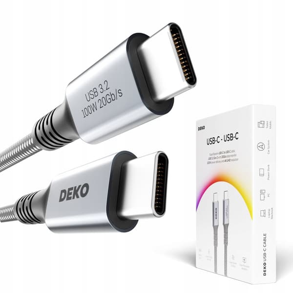 USB C -KAAPELI PIKALATAUS 100 W USB Type C 3.2 APPLE Thunderbolt 2M:lle