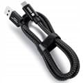 Miniatyrbillede 1 af 9: USB C KABEL 2M 60W PD QC HURTIG OPLADNING KRAFTIG TIL TELEFON SORT DECO