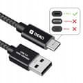 Miniatyrbillede 3 af 9: USB C KABEL 1M 60W PD QC HURTIG OPLADNING KRAFTIG TIL TELEFON SORT DECO