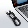 Miniatyrbillede 7 af 9: USB C KABEL 1M 60W PD QC HURTIG OPLADNING KRAFTIG TIL TELEFON SORT DECO
