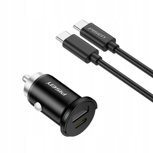 Nopea ja tehokas autolaturi tupakansytyttimelle 20 W PD QC USB-A USB-C