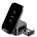Miniatyrbillede 1 af 5: Dudao A11Pro+ bordstander med 3-i-1 trådløs oplader og hurtig opladning 15W
