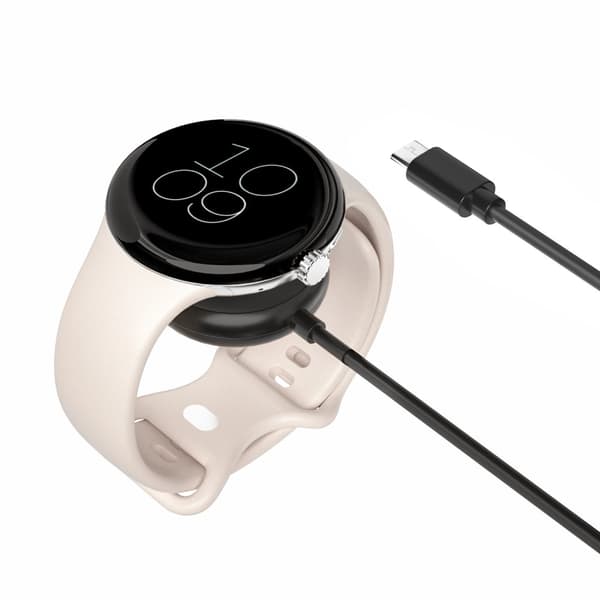 INF Google Pixel Watch-laddare, magnetisk laddningskabel för Pixel Watch 1:a generationen