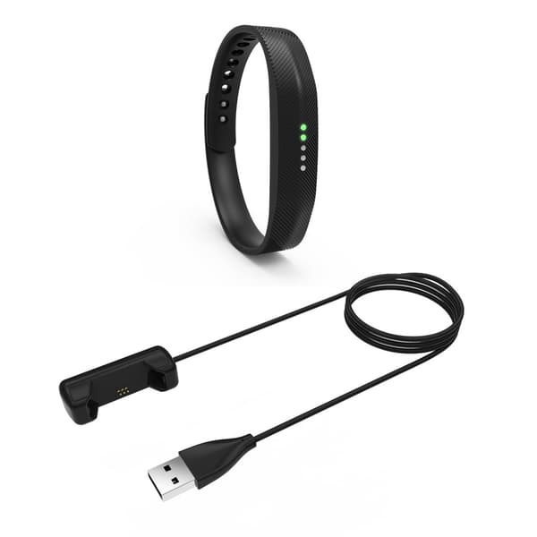 INF Laddningskabel för Fitbit Flex 2 - 1 meter, svart