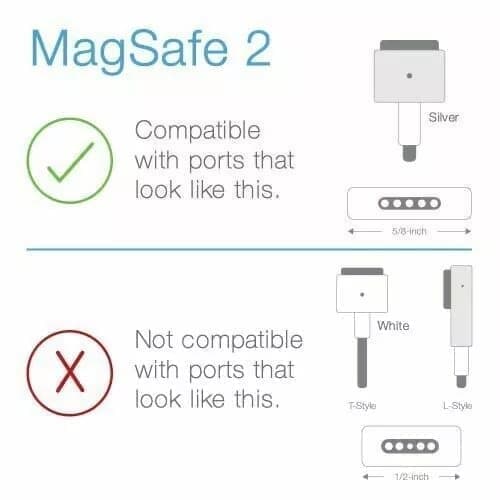 Ersättnings laddare 45W macbook air laddare för A1465 A1436 A14 -White