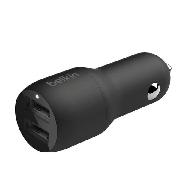 Biltillbehör - BELKIN - Boost Charge - 2 USB-A-portar - 12W - Vit