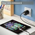 Miniatyrbild 6 av 6: NGS BUD 33W: Universell väggladdare 33W med 2 portar: USB-C + USB-A. Snabb och säker laddning. Samtidig laddning. Svart.