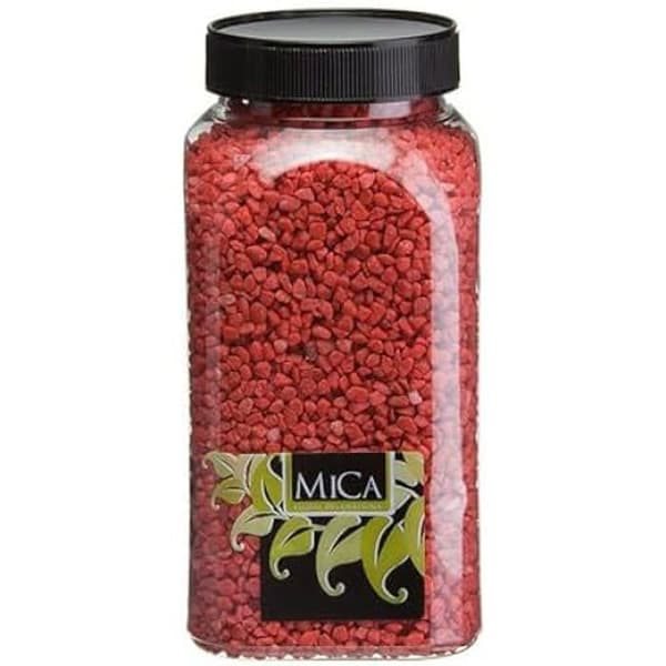 Granulat - MICA DECORATIONS - Kulor - 1 kg - Färg Röd