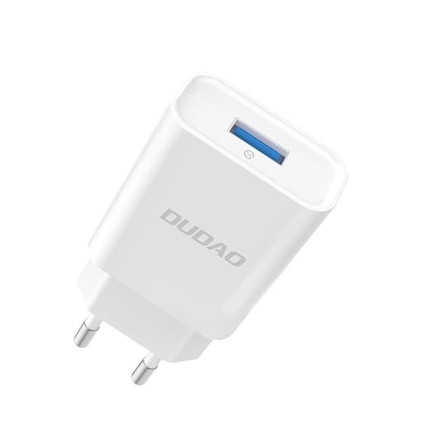 Dudao USB-laturi 2.1A - Valkoinen