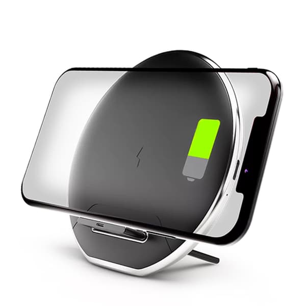 Denver CPQ-10 trådløst ladepunkt med 10 W effekt og LED-indikator