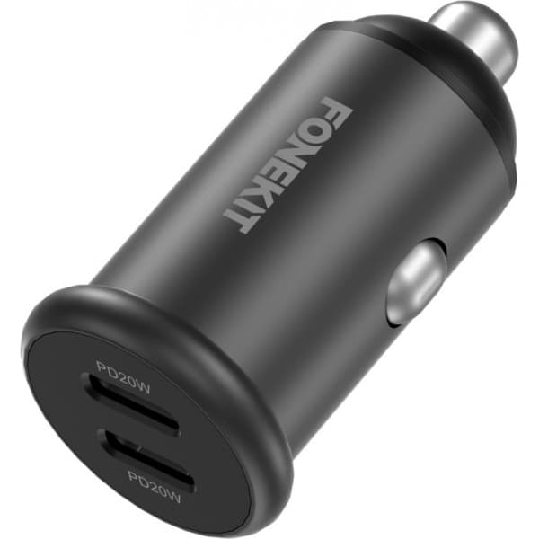 FoneKit Travel 40W, 2 x USB-C biladapter