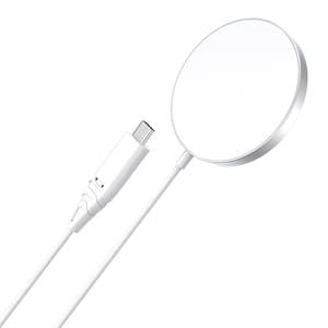 Choetech T518 magnetisk trådløs lader 15W (hvit)