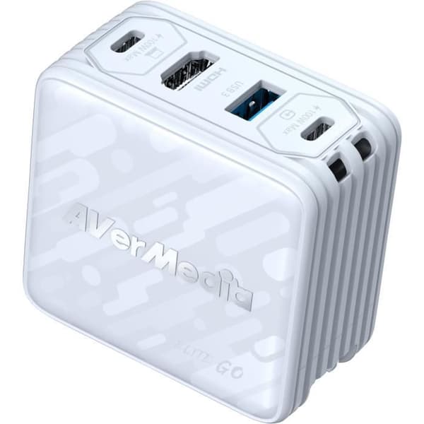 GaN-laddare - AVERMEDIA - 100W med FHD Video Capture GC313Pro White Valkoinen