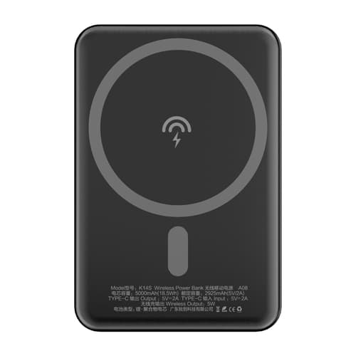 Dudao K14S Trådlös Powerbank 5 000mAh - Svart