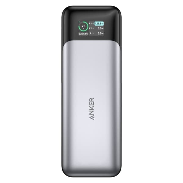 Anker 737 Powerbank 24 000mAh - Svart Svart, Silver