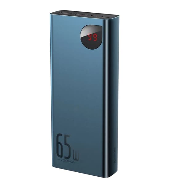 Baseus Adaman PowerBank 20 000mAh - Blå Blå