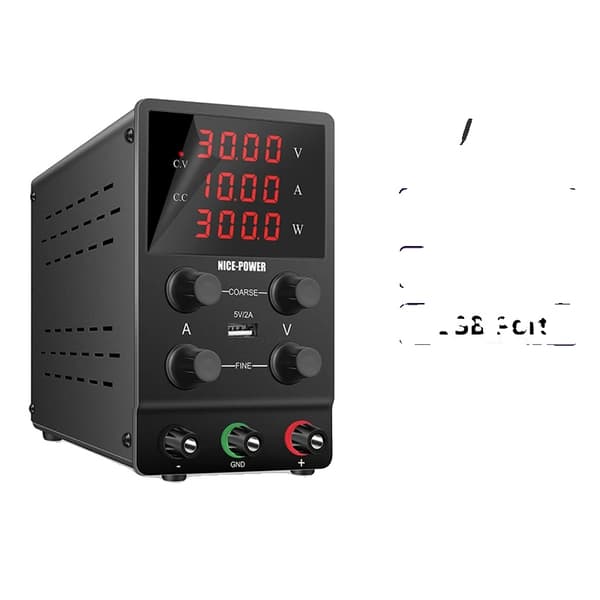 Justerbar DC Strømforsyning, 30V 10A Udgange, Intelligent Opladningsmode,30V 10A Basis, 220V