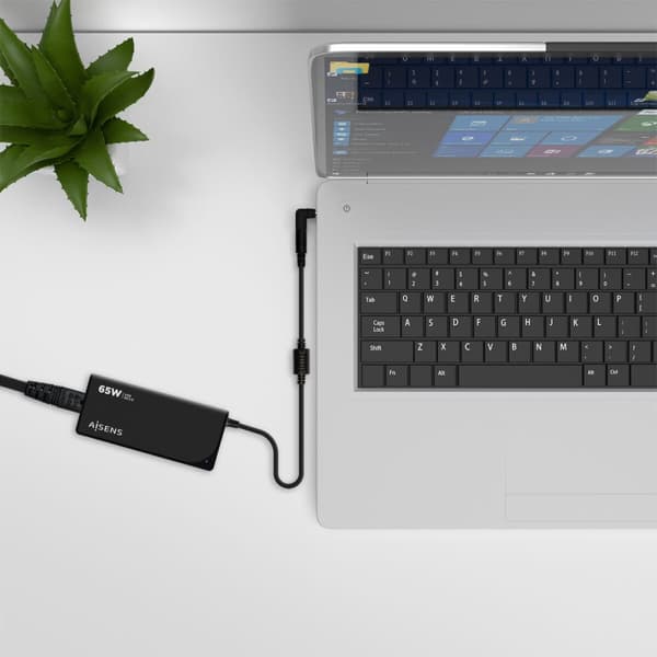 Laptop-oplader Aisens ASLC-65WAUTO-BK 65 W