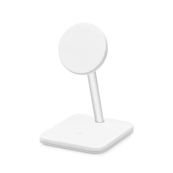 Trådlös laddningssupport Qi2 2-i-1 Modell HiRise 2 Deluxe Kompatibel med MagSafe Twelve South Vit