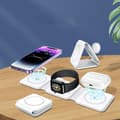 Miniatyrbilde 2 av 10: INF 3-i-1 magnetisk trådløs lader for telefon, ørepropper og klokke