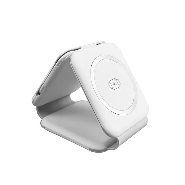 INF 3-i-1 magnetisk trådløs lader for telefon, ørepropper og klokke