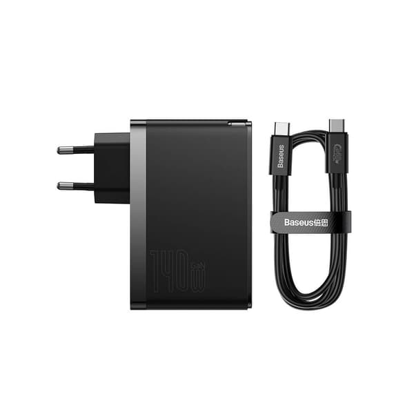 Baseus GaN5 PRO USB-laddare 140W med 2xUSB-C och 1xUSB