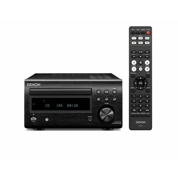 Denon D-M41DAB mikrosystem - CD/MP3-spelare, DAB/DAB+/AM/FM digitalradio, Bluetooth - 60W - Svart
