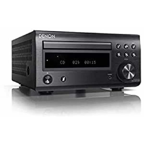 Denon D-M41DAB mikrosystem - CD/MP3-spelare, DAB/DAB+/AM/FM digitalradio, Bluetooth - 60W - Svart