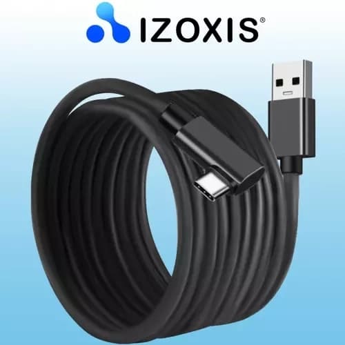 Izoxis USB-A 2.0 til USB-C-kabel – ekstra lang og superfleksibel 5m