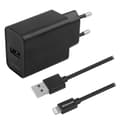 Miniatyrbillede 1 af 2: Essentials USB-oplader 12W MFI med USB til Lightning-kabel - Svart